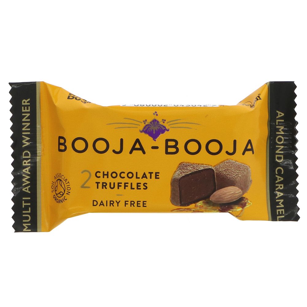 Booja-Booja Dark Almond Salted Ganac Organic 23g (Pack of 16)