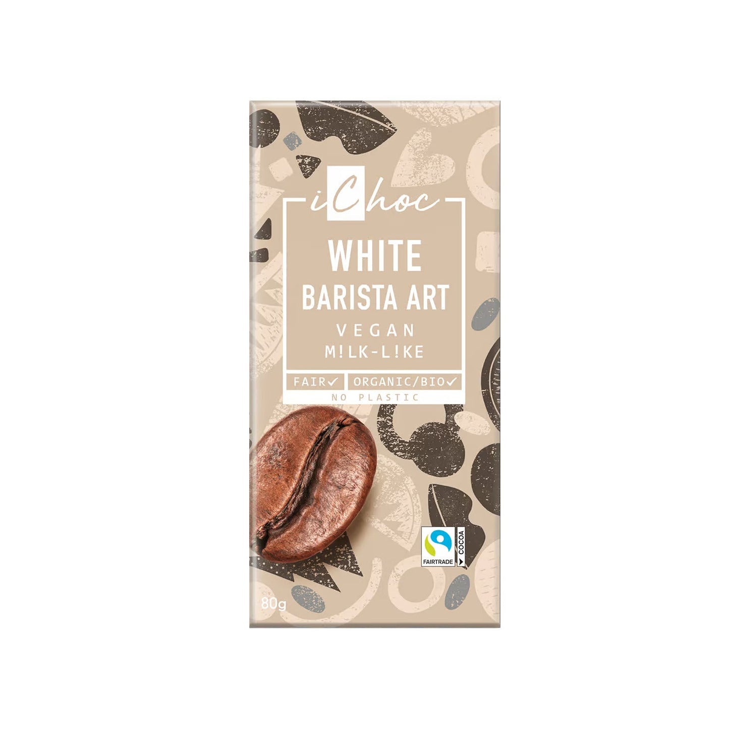 Ichoc White Barista Art Organic 80g (Pack of 10)