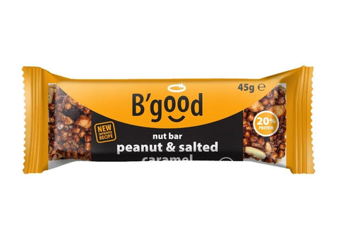 B'good Peanut & Salte Caramel Bar 45g (Pack of 16)