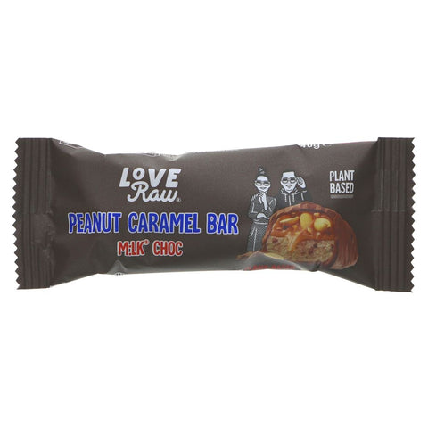 Loveraw Peanut Caramel Bar 40g (Pack of 12)