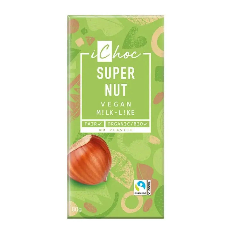 Ichoc Super Nut Organic 80g (Pack of 10)