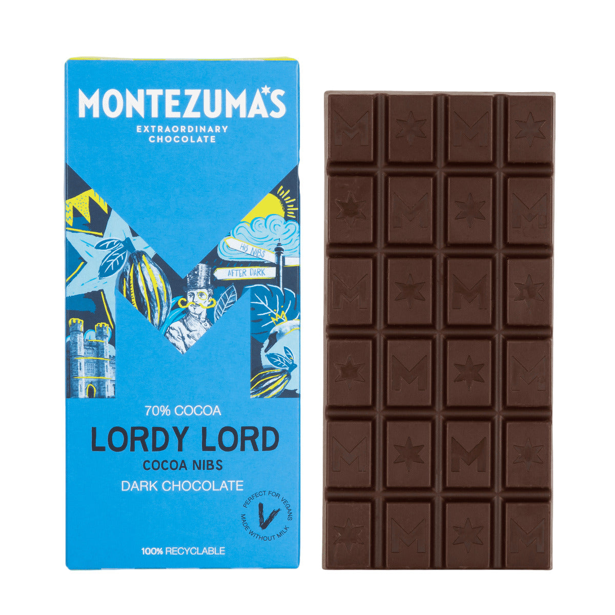 Montezuma'S Lordy Lord Dark Chocolate 90g (Pack of 12)