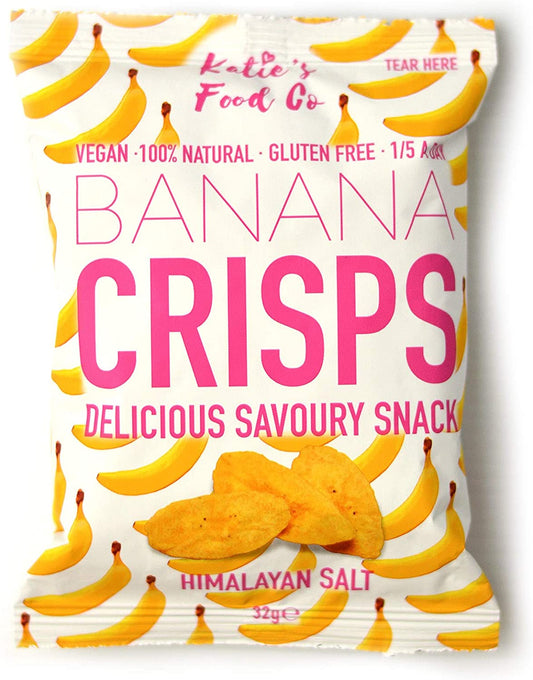 Katies Food Co Himalayan Savoury Banana Crisps 32g (Pack of 12)