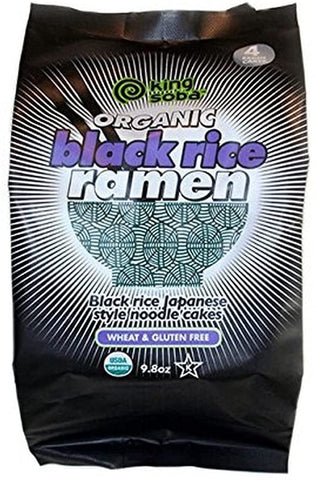 King Soba Org 4 Pack Black Rice Ramen Noodles 280g (Pack of 6)