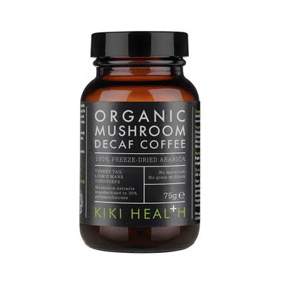 Kiki Health Organic Mushroom Extract Decaffeinated Coffee Powder 75g