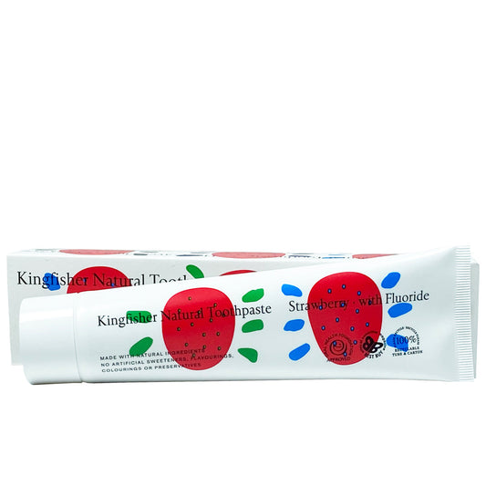 Kingfisher Children's Strawberry Toothpaste with fluoride 100ml (Pack of 12)