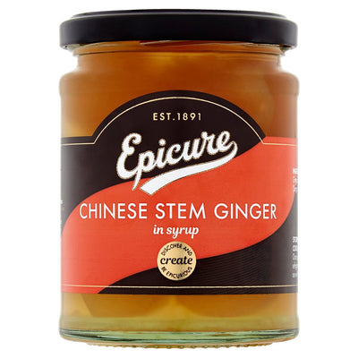 Epicure Stem Ginger In Syrup 350g (Pack of 6)