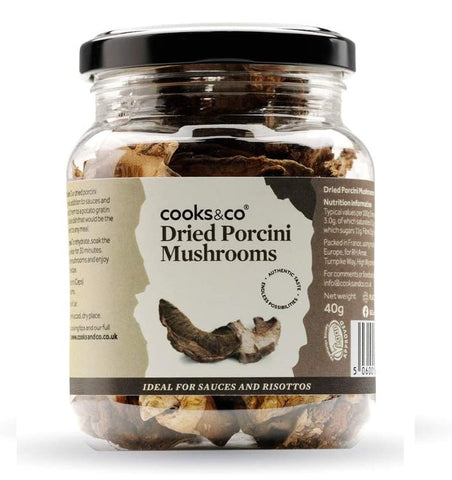 Cooks & Co Dried Porcini Mushrooms 40g (Pack of 6)