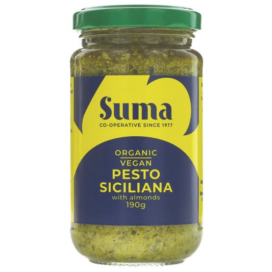Suma Organic Pesto Alla Siciliana 190g (Pack of 12)