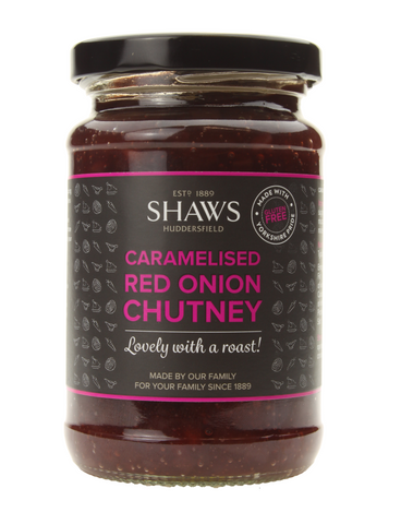 Shaws Red Onion Chutney 195g (Pack of 6)