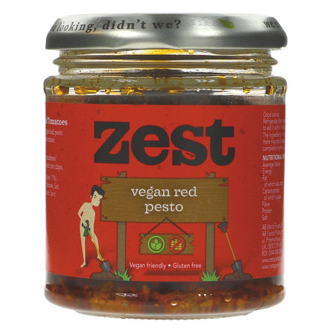 Zest Vegan Red Pesto 165g (Pack of 6)