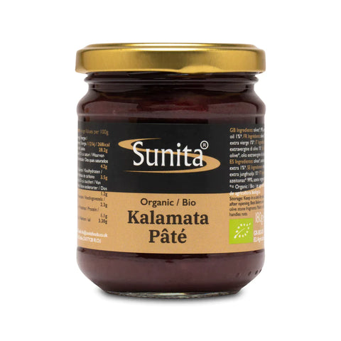 Sunita Kalamata Olive Pate Organic 180g (Pack of 6)