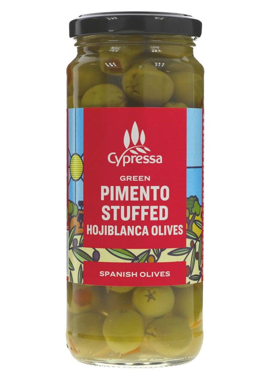 Cypressa Stuffed Pimento Olivs 340g (Pack of 6)