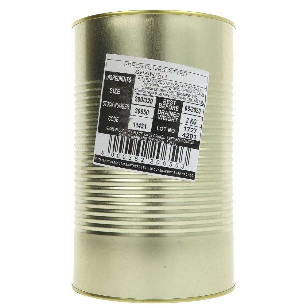 Cypressa Pitted Green Olives 2kg