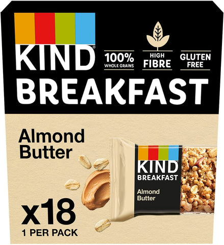 KIND Breakfast Kind Breakfast Almond Butter 40g (Pack of 18)