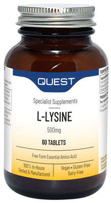 Quest L-Lysine 500mg 60 Tablets