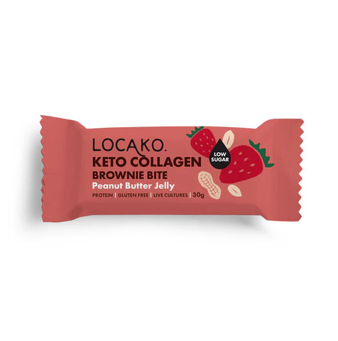 Locako Peanut Butter & Jelly Collagen Brownie Bite 30g (Pack of 15)