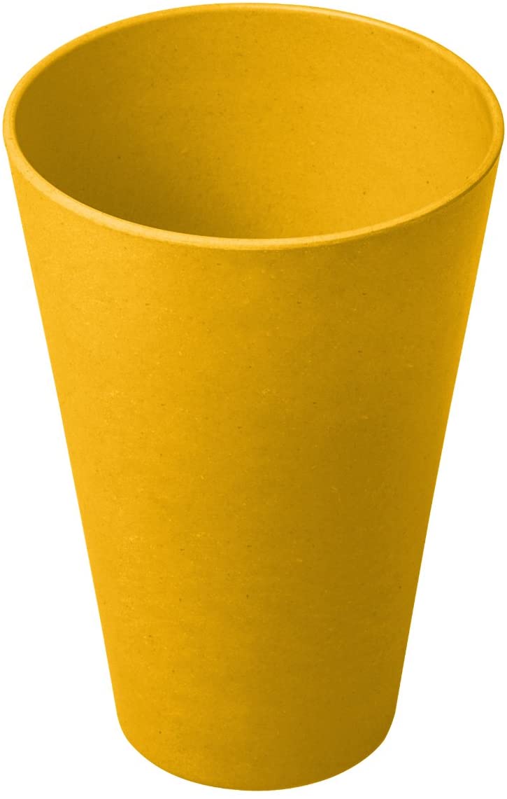 Living Eco Dining Bamboo Fibre Beaker Yellow 13cm