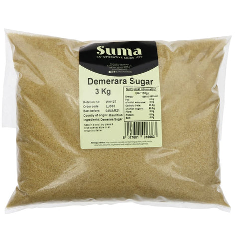 Suma Bagged Down Demerara Sugar 3kg