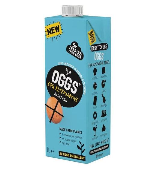 Oggs Aquafaba Egg Alternative 1ltr (Pack of 6)