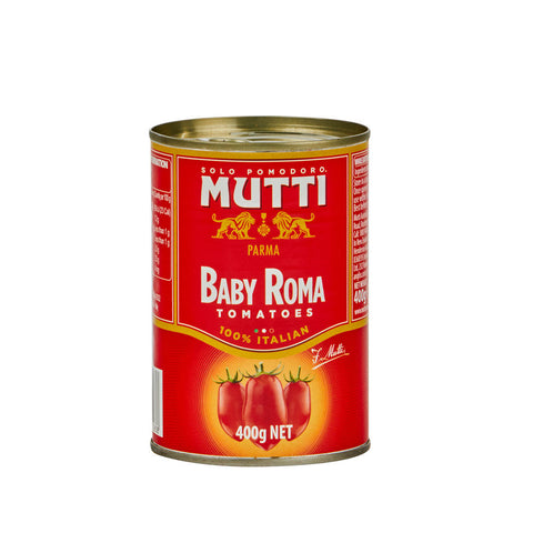 Mutti Baby Roma Tomatoes 400g (Pack of 12)