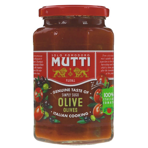 Mutti Tomato Pasta Sauce - Olive 400g (pack of 6)