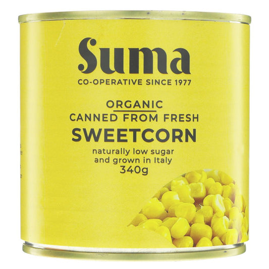Suma Organic Natural Sweetcorn 340g (Pack of 12)
