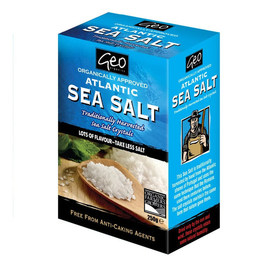 Geo Organics Sea Salt Crystals Organic 250g (Pack of 6)