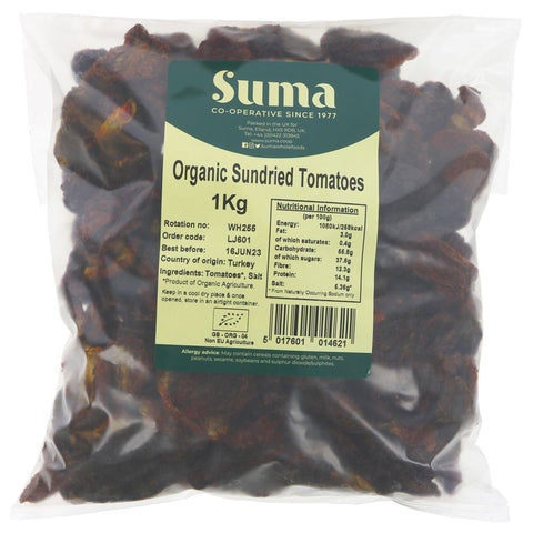 Suma Bagged Down Organic Sundried Tomatoes 1kg