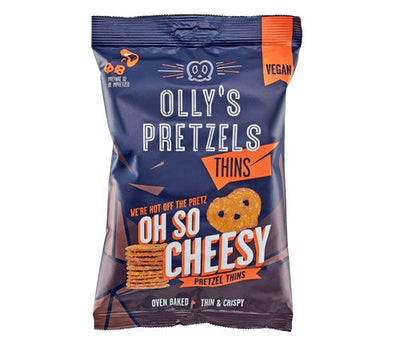 Olly's Pretzel Thins - Oh So Cheesey 35g (Pack of 10)