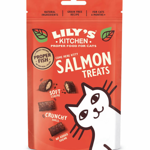 Lily's Kitchen Salmon Pillow Treat Cats 60g (Pack of 10)