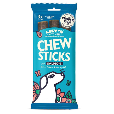 Lily's Kitchen Dog Chew Sticks with Salmon 120g (Pack of 10)