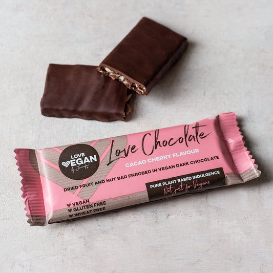 Love Vegan Love Chocolate Morello Cherry 45g (Pack of 20)