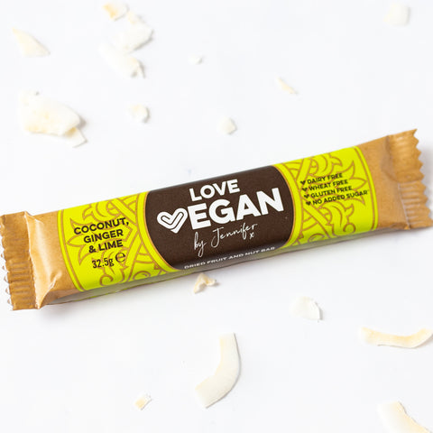 Love Vegan Coconut, Ginger and Lime 32.5g (Pack of 24)