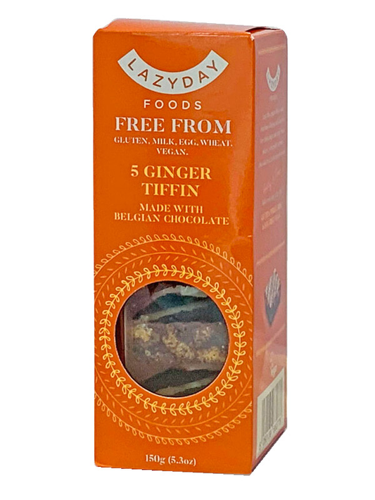 Lazy Days Ginger Tiffin Slice 150g (Pack of 8)
