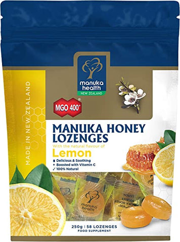 Manuka Health MGO 400+ Manuka Honey Drops with Lemon 250g