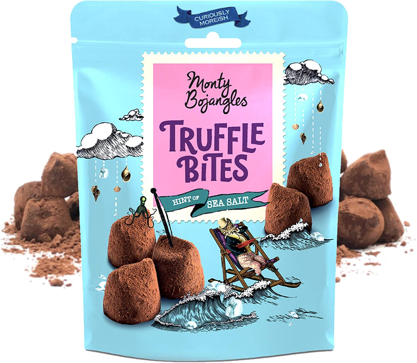 Monty Bojangles Hint of Sea Salt Truffle Bites Pouch 100g (Pack of 5)