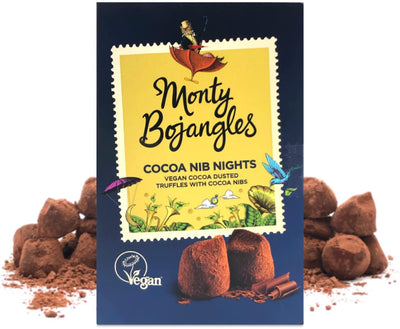 Monty Bojangles Cocoa Nib Nights Vegan Truffles Gift / Share Box 180g