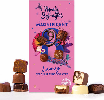 Monty Bojangles Magnificent 8 Luxury RFA Belgian Chocolates Collection Gift Box 115g (Pack of 8)