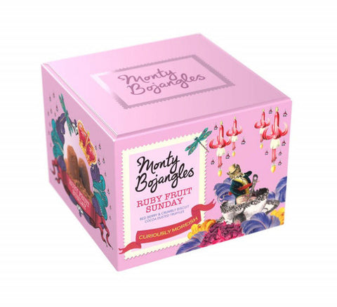 Monty Bojangles Ruby Fruit Sunday Cocoa Dusted Truffles Gift Box 150g (Pack of 8)