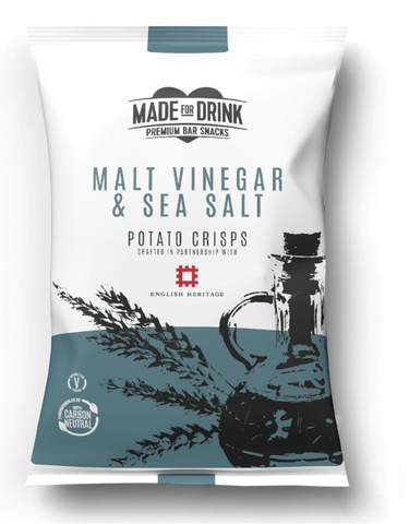 Made for Drink Salt & Vinegar Crisps 150g (Pack of 12)