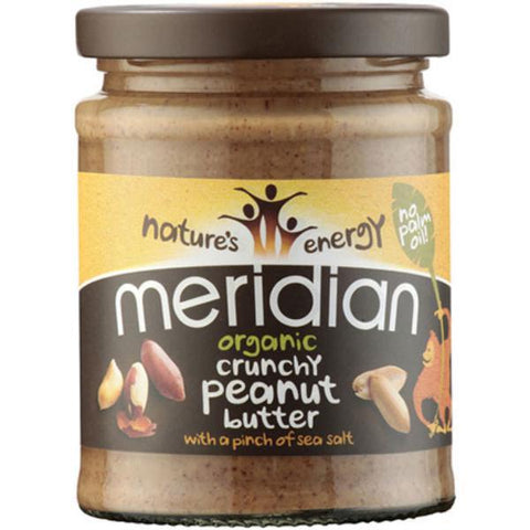 Meridian Organic Crunch Peanut Butter with Pinch of Salt 280g