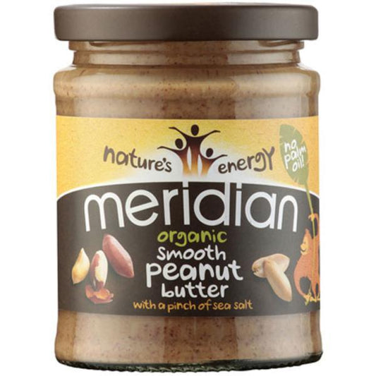 Meridian Organic Smooth Peanut Butter with Pinch of Salt 280g