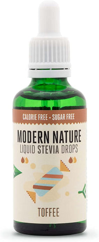 Modern Nature Stevia Drops Toffee Sweetener 50ml