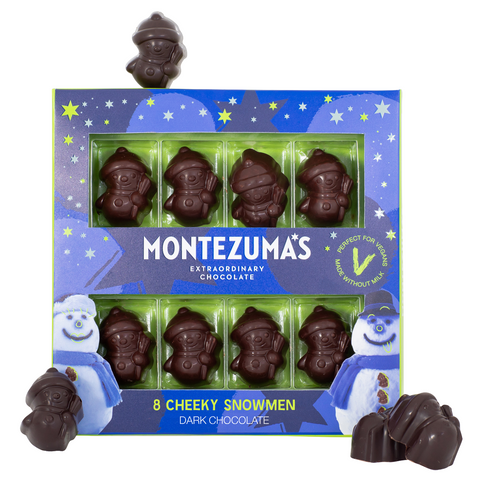 Montezumas Solid Dark Snowmen 110g (Pack of 10)