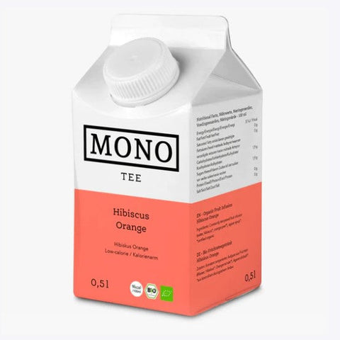 Mono Tee Organic iced Tea Hibiscus Orange 500ml (Pack of 8)