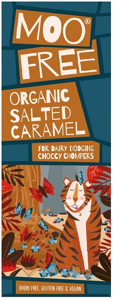 Moo Free Sea Salt & Caramel Cocoa Bar 80g (Pack of 12)