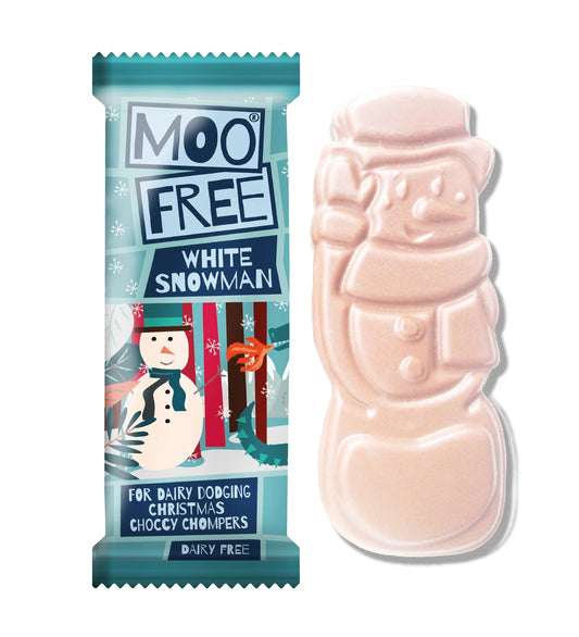 Moo Free White Snowman Bar 32g(Pack of 15)