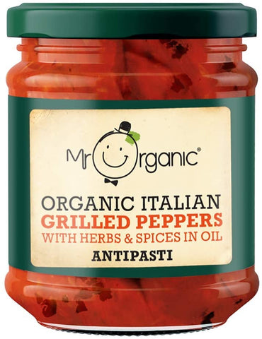 Mr Organic Grilled Peppers Antipasti 190g