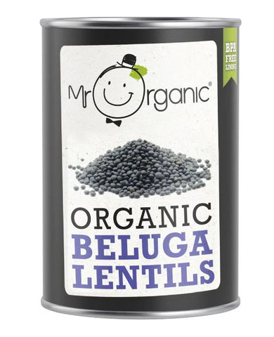 Mr Organic Beluga Lentils 400g (Pack of 12)